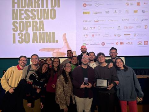 La troupe di "Parole al vento"