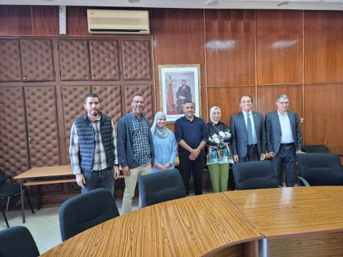 Visita a Novembre 2025 presso l’Universite’ Hassan II di Casablanca, in Marocco. All’estrema destra il prof. Driss Benchekroun