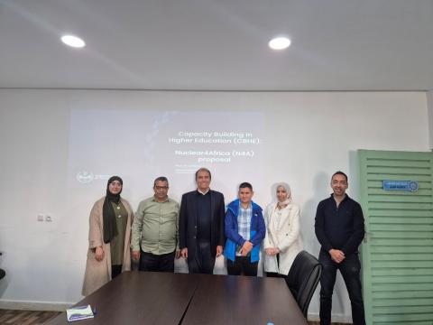 Visita a Novembre 2025 presso l’Università Abdelmalek Essaadi. All’estrema destra il prof. Mohamed Kanja