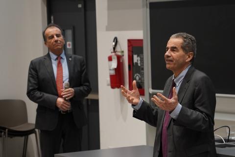 Il Prof. Heitor e il Prof. Zanino alla seconda Future Vision Session