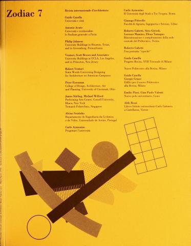 Zodiac, fascicolo 7, anno 1992