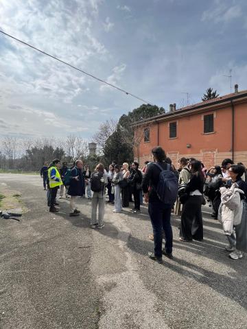 Sopralluogo nell’area con docenti e studenti