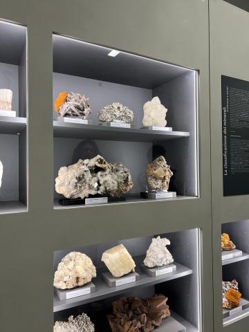 Le collezioni del Museo: campioni di minerali, meteoriti e rocce