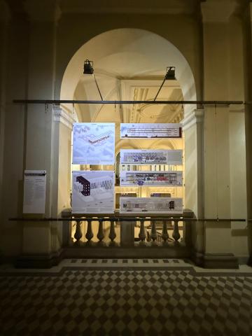 Selezione di progetti esposti nell’Exhibition TNE-DeSK negli spazi dell'Università di Belgrado