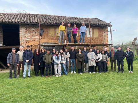 Il sopralluogo su un edificio rurale di Pozzolo Formigaro 