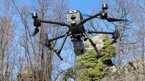 Matrice 350 con testa rotante sensore LiDAR STONEX
