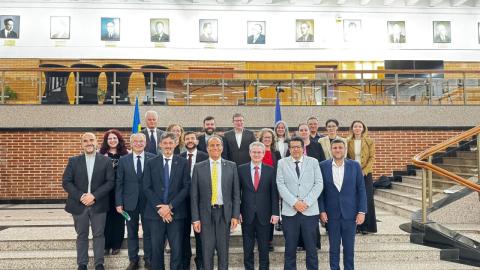 I membri dello Steering Committee della rete Magalhães in una delle visite istituzionali