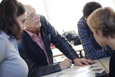 Franco Fontana ospite al Politecnico durante i PoliTO Design Workshop 2012 del Corso di studi in Design
