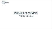 Ingegneria Elettronica. Donne per esempio | Kristjane Koleci