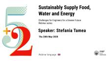 Sustainably Supply Food, Water and Energy