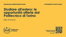 Studiare all'estero: le opportunità offerte dal Politecnico di Torino