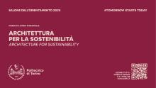 Pres. laurea magistrale in Architettura Per La Sostenibilità | Architecture For Sustainability