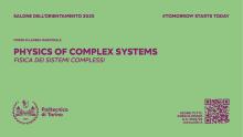Presentazione del corso di laurea magistrale in Physics of Complex Systems