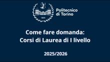 Come fare domanda: Corsi di Laurea di I livello 2025/2026