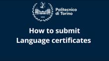 How to upload the language certificates 2025/26