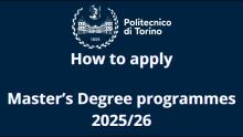 How to apply for a Master's degree programme -applicants with non-Italian Degree 2025/26