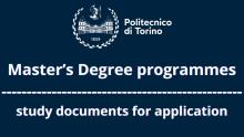 Documents to apply for a Masters Degree | International applicants
