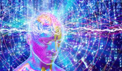 Immagine evocativa del cervello umano
