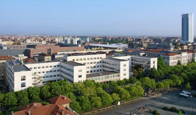 Foto della sede centrale del Politecnico vista dall'alto