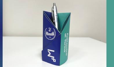 Portapenne origami - istruzioni video