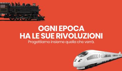Banner grafico con immagini di treni