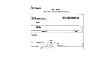 Codice Fiscale