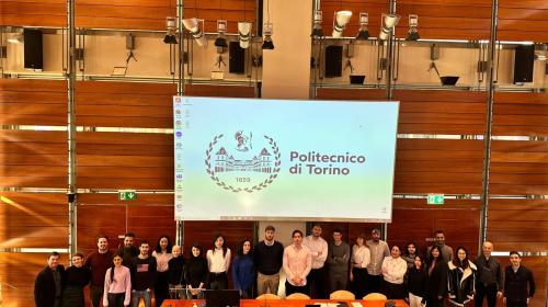 Foto di gruppo per i partecipanti alla challenge