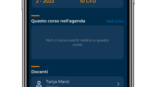 Screenshot nuova app studenti