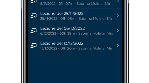 Screenshot nuova app studenti