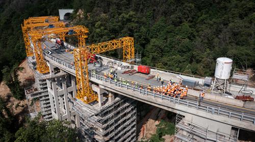 Il cantiere visto dal drone