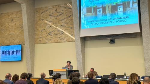 La professoressa Montanaro nel corso del suo intervento