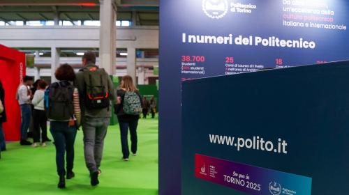 Lo stand all'interno del padiglione 2