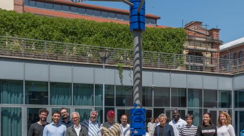 Foto di gruppo per il team che ha lavorato al progetto
