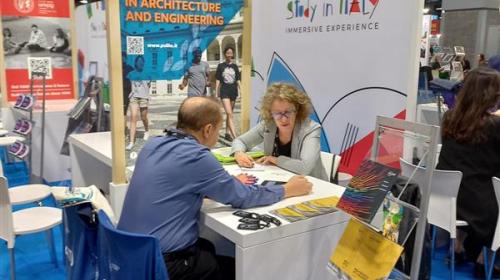 Le visite allo stand “Study in Italy”