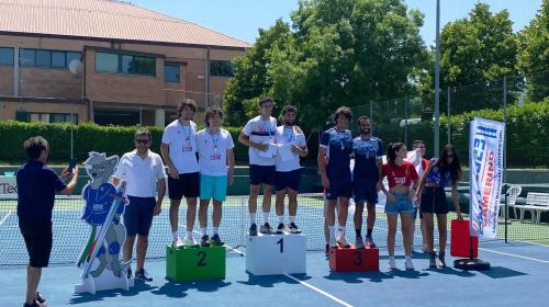 Medaglia d'oro e di bronzo per Andrea Cherchi e Davide Aschieri nel tennis doppio maschile