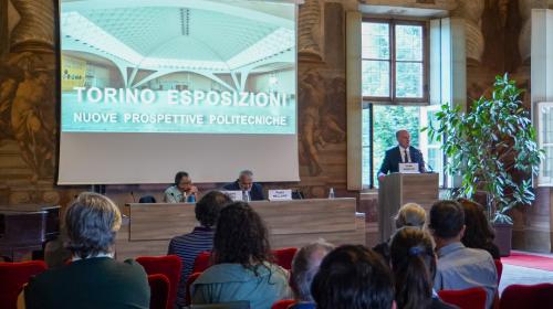 La presentazione al Salone d'Onore del Castello del Valentino