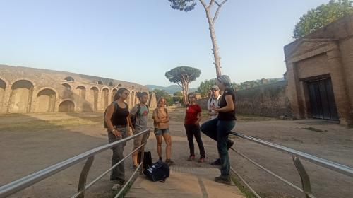 Il team al parco archeologico