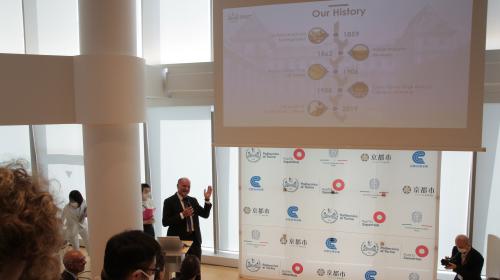 Rector Guido Saracco during his speech