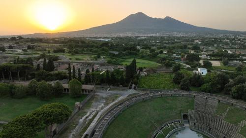 Il parco archeologico visto dal drone