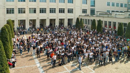 Il cortile dell'Ateneo