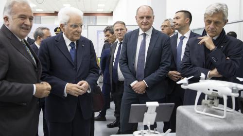 President Mattarella admires the Politecnico's prototypes
