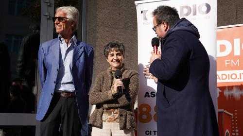 La Proretrice Laura Montanaro e il Presidente del CUS Riccardo D'Elicio ai microfoni di Radio Onde Quadre
