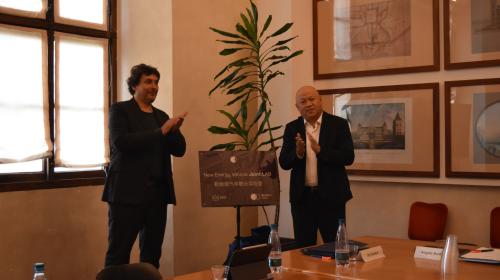 Joint Lab plaque unveiling ceremony at the Valentino Castle