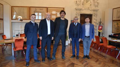 Those responsible for the first project of the Framework Cooperation Agreement signed between NEVC and Politecnico in 2018