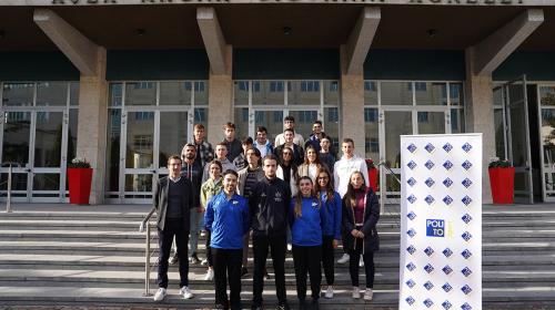 Studenti atleti del programma Dual Career accompagnati dal Referente del Rettore per lo Sport professor Marco Barla