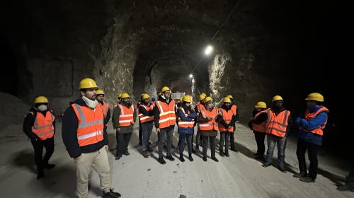 Gruppo studentesco nella cava di Murisengo