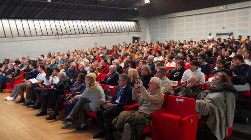Il pubblico in Aula Magna