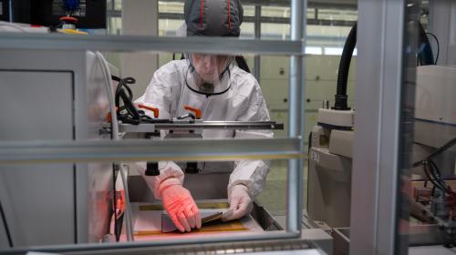 I ricercatori al lavoro