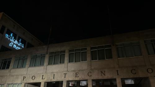 La sede centrale di corso Duca degli Abruzzi al buio per M'illumino di meno