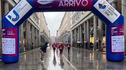 L'arrivo in Piazza San Carlo